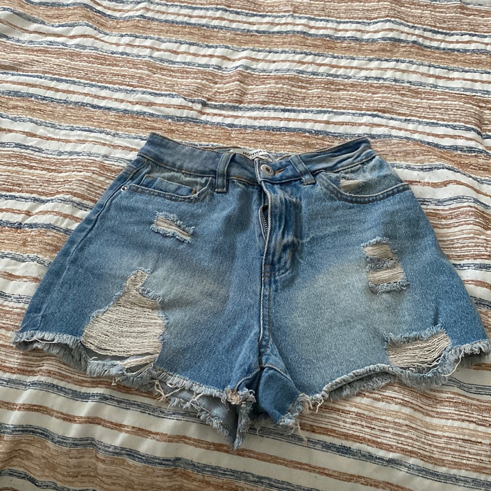 Denim jean shorts